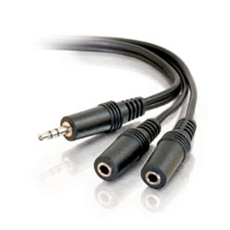 C2G Cables To Go 40427 6Ft 3.5Mm Stereo Male To 3.5Mm Stereo Female Y-Cable 40427